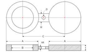 Spectacle Blind Flanges Ss Spectacle Blind Flange Manufacturers