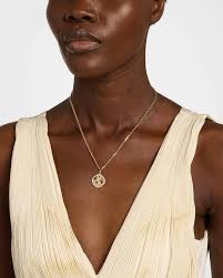 Shop 14K Yellow Gold Diamond World Traveler Coin Pendant Necklace