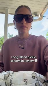 I will eat anything with pickles this is so good🥒 #fyp #picklesandwich  #longisland #food #mukbang #foodie #eatwithme