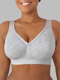 Fruit of The Loom Women's Plus Size Beyond Soft Wireless Cotton Bra