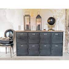 comptoir indus en metal gris anthracite et manguier maisons du monde industrial bathroom decor industrial decor industrial sideboards