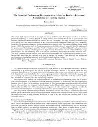 This paper is drawn from a study on the human ecology of sea turtle conservation in terengganu that tte in practice: Pdf The Impact Of Professional Development Activities On Teachers Perceived Competency In Teaching English