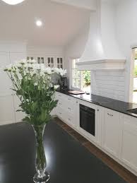 Available in lengths of 1200mm and 2400mm, in a standard 38mm thick square edge profile. Ashgrove 2 Pac Shaker Doors Jet Black Granite Benchtops Ashgrove Shaker Kitchen Date February 2020 Location Ashgrove Style Traditional 2 Pac Shaker Doors With 20mm Jet Black Granite Benchtops Features Island With Profiled Pillars Colonial Skirting