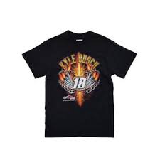 Most popular in nascar merchandise. Nascar Nascar Mens Black Kyle Busch 18 Engine Flair Graphic T Shirt X Large