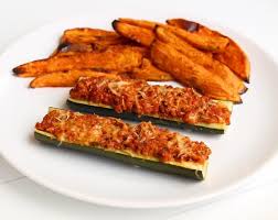 Courgettes Farcies Veggie Courgettes Farcies Courgette Farcie Vegetarienne Patate Douce Au Four