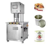 Semi Auto Vacuum Nitrogen Filling Food Can Canning Seamer ...
