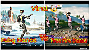 Free fire против pubg mobile! Viral Pubg Dance Vs Free Fire Dance Challenge Youtube