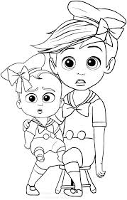 The Baby Boss Coloring Pages Printable Baby Coloring Pages Coloring Pictures Cartoon Coloring Pages