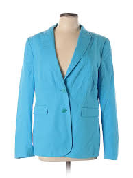 details about escada sport women blue blazer 44 eur