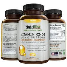 Reduce risk of diabetes, heart disease, cancer & osteoporosis. Vitamin D3 K2 Complex