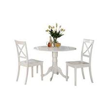 The most common small kitchen table material is cotton. East West Furniture Dlbo3 Whi W 3 Pc Small Kitchen Table 2 Dining Chairs 3 Pieces Linen White Finish