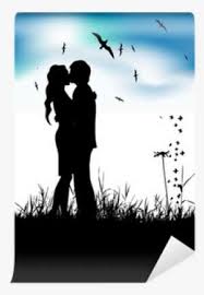 Enjoy free shipping on most stuff, even big stuff. Couple Kissing On Summer Meadow Black Silhouette Wall Kissing Couple Silhouette Png Image Transparent Png Free Download On Seekpng