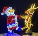 Christmas Decoration Gift Box LED 2D Motif Lights for Party Decoration Park Decoration