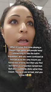 Honestly, I should have known it was a companion you guys were talking  about, but my brain just didn't go there and I was very confused until I  was told there was a companion named Iron Bull😂😂 I ...