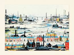 Lowry 1944' (lower right) oil on canvas 24 x 36 in. Stuff Contextual Studies Assessment Task Iii Major Essay Art Cityscape Painting Framing Canvas Art