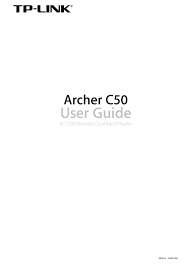 Tp Link Archer C50 User Manual Pdf Download Manualslib