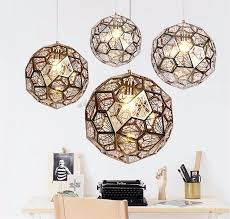 Buy A Globe Of Pentagons Unique Geometric Metal Mesh Artistic Pendant Light At Lifeix Design For Only 404 39