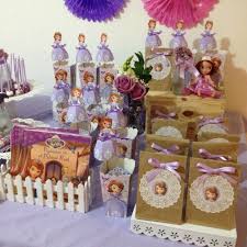 1st Birthday Party Favor Ideas Sofia The First Birthday Party Ideas Photo 3 Of 23 Sofia The First Birthday Party First Birthday Party Favor Princess Sofia Party