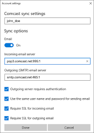 If at least one account is already configured, click on settings ( gear icon) then manage accounts. Answered How To Update Your Xfinity Email Pop Port Settings When Using Port 110 Xfinity Community Forum
