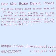 The home depot® consumer credit card: The Home Depot Credit Card Login Login Page