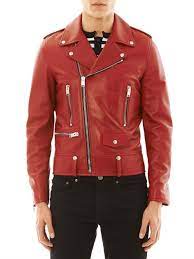 Https Cdnd Lystit Com Photos 1cd9 2013 12 28 Saint Laurent Red Leather Motorcycle Jacket Product 1 16464538 2 30296 Motorcycle Jacket Mens Red Jacket Jackets