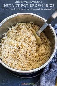 Expect brown rice to take a little longer to cook than white rice (about 30 to 40 minutes instead of 20). Instant Pot Brown Rice Basmati Jasmine Spice Cravings
