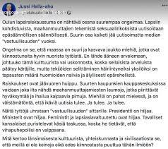 Archived 28 jun 2020 08:43:10 utc. Jussi Halla Aho A Twitter Tassa Siis Paivitys Jonka Jakamisesta Tulee Banaani