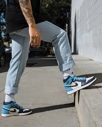 Jordan 1 Retro High Obsidian Unc Jordans For Men Jordans Outfit For Men Streetwear Men Outfits