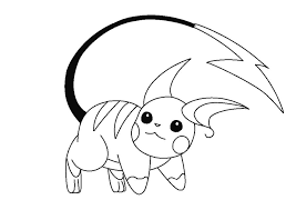 You can use these image for backgrounds on computer with best quality. Pokemon Raichu 3 Coloring Page Free Printable Coloring Pages For Kids