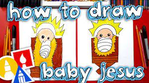How To Draw Baby Jesus In A Manger Nativity Youtube This lesson on how to draw baby jesus is probably one of my favorites so far. how to draw baby jesus in a manger nativity