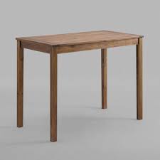 Counter height dining tables are not at all commonly used in most homes. Acacia Wood Rectangle Counter Height Patio Table Dark Brown Saracina Home Target