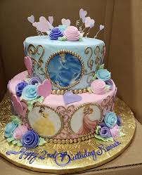 Cinderella Birthday Cake Images For Girls Calumet Bakery Disney Princess Two Tier Birthday Cake Disney Birthday Cakes Princess Birthday Cake Disney Princess Birthday Cakes