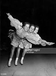 The Burling Triplets Appearing In Ice Capades Of 1950 At The Triplets Appearance Figure Skating