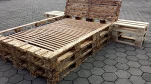 Diy Pallet Bed Frame With Nightstands Diy Crafts Pallet Bed Frame Pallet Bed Frame Diy Diy Pallet Bed