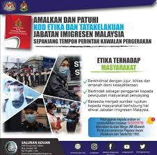Kementerian pelancongan, seni dan budaya malaysia. Imigresen Malaysia Sur Twitter Amalkan Dan Patuhi Kod Etika Dan Tatakelakuan Jabatan Imigresen Malaysia Sepanjang Tempoh Perintah Kawalan Pergerakan Https T Co Zotajuqjqt Telegram Jabatan Imigresen Malaysia Https T Co Gaz77j7wiw Https T Co