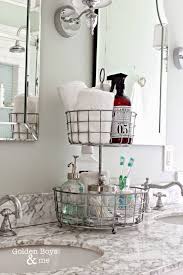 You don't need a lot of square footage to create a bathroom countertop, so it's possible to splurge on a dressy surface without busting the budget. Guest Ready Styling Ideas For Your Bathroom Counter Apartment Therapy
