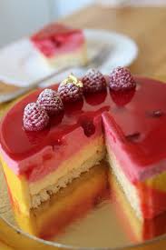 The Cake Is Filled With Two Different Types Of Filling Passionfruit Cream And Raspberry Mousse Which Were Composed Ove Cake Recipes Fruit Cream Fruit Recipes