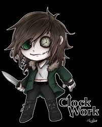 Toby saying timothy is like, the funniest thing ever and i have absolutely no understanding of why that is. Hachiya On Twitter Chibi Clock Work Creepypasta Clockwork Drawing
