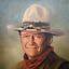 Vintage Oil Painting of John Wayne by Peter Shinn