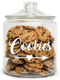 Half Gallon Glass Cookie Jar Personalized Cookie Jar Christmas Cookie Jars Personalized Cookies