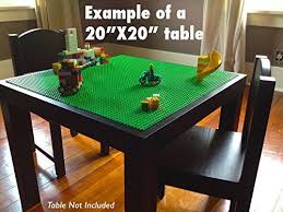 Amazon Com Peel N Stick Baseplates Self Adhesive Brick Building Plates No Glue Required Compatible With Most Major Brands O Lego Table Table Play Table
