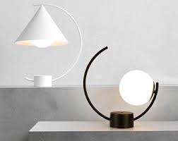 Brightech modern led usb side unique lampshade bedside nightstand light (havana brown) #6. Modern Bedside Lamp Etsy