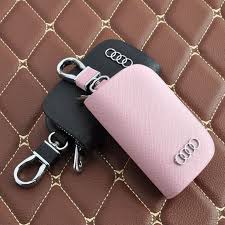 Car Leather Key Cases For Audi A4l Q5 A3a4 A5 A6 Q7q3 A6l A8l A1 Black Powder Two Tone High Leather Key Cases Audi Leder Audi R8