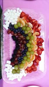 Regenbogen Obstteller Regenbogenobstteller Rainbow Baby Shower Theme Rainbow Baby Shower Rainbow Fruit
