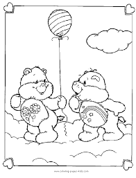 Care bear and a carousel horse. Care Bears Coloring Sheet Friend Bear And Wish Bear Care Bears Bear Coloring Pages Coloring Pages Coloring Book Pages