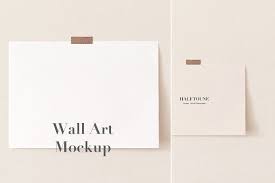 Mockup Landscape Art Print On Wall Free Psd Mockups Templates Mockup Free Psd Poster Mockup
