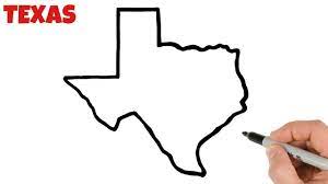 How To Draw Texas Map - Youtube