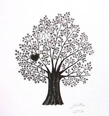 Artistic Black And White Tree Drawings Tree Art Print Tree Illustration Black White Wall Art Couple Etsy Ink Drawing Illustration Original Ink Drawing Art