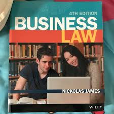 Business Law Textbook 4th Edition By Nickolas James Books Stationery Textbooks Tertiary On Carousell
