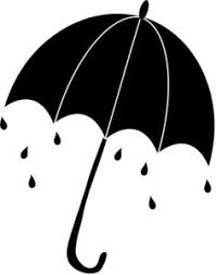 Black And White Umbrella Clipart Umbrella Clipart Image Umbrella Silhouette With Raindrops Falling Umbrella Elephant Clip Art Weather Clipart